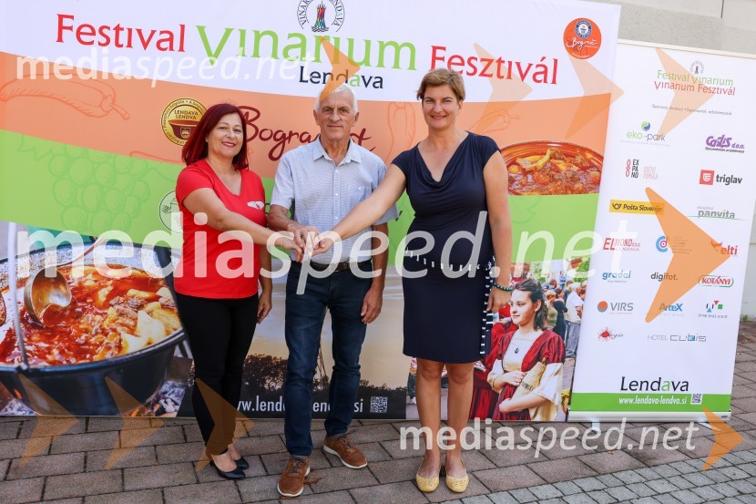  Elvira Vaupotič Göncz, predsednica, Zveze kulturnih društev Lendava;  Ivan Koncut, podžupan v funkciji župana Občine Lendava;  Martina  Bukovec, direktorica, Zavod za turizem in razvoj Lendava43. Lendavska trgatev, Festival Vinarium 2022