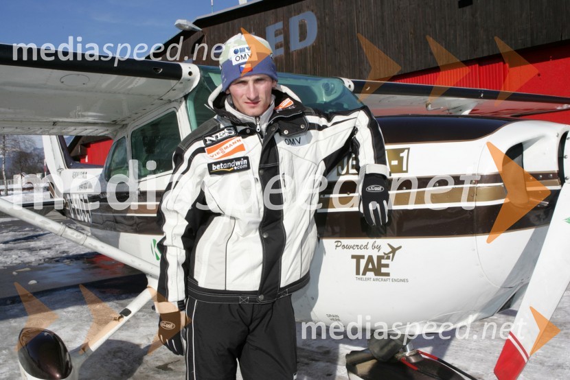 Jakub Janda, češki smučarski skakalecJakub Janda, smučarski skakalec na treningu v Lescah