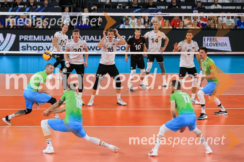  Alen  Pajenk  , odbojkar;  Klemen Čebulj, odbojkar;  Tine  Urnaut, kapetan slovenske odbojkarske reprezentance;  Dejan  Vinčić, odbojkarSlovenci v četrtfinalu svetovnega prvenstva v odbojki 2022