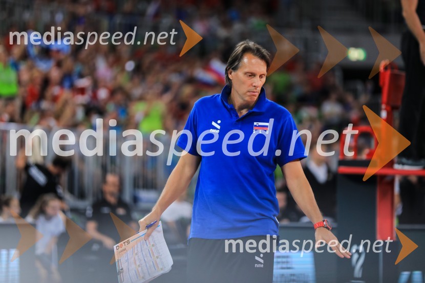  Gheorghe Crețu, trener odbojkarske reprezentance SlovenijeSlovenci v četrtfinalu svetovnega prvenstva v odbojki 2022