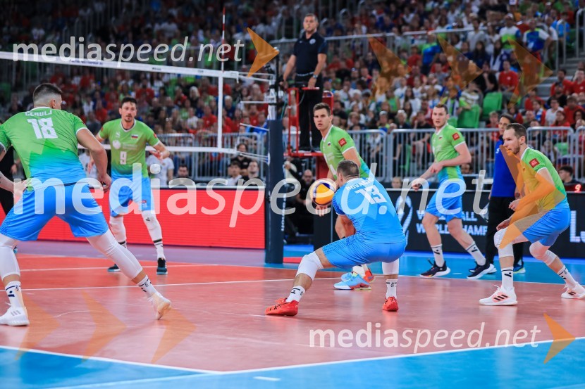  Klemen Čebulj, odbojkar;  Dejan  Vinčić, odbojkar;  Jan  Kozamernik, odbojkar;  Jani Kovačič, odbojkar;  Tonček  Štern, odbojkar;  Tine  Urnaut, kapetan slovenske odbojkarske reprezentanceSlovenci v četrtfinalu svetovnega prvenstva v odbojki 2022