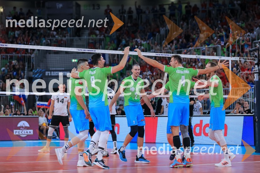  Klemen Čebulj, odbojkar;  Dejan  Vinčić, odbojkar;  Alen  Pajenk  , odbojkar;  Jan  Kozamernik, odbojkar;  Tine  Urnaut, kapetan slovenske odbojkarske reprezentanceSlovenci v četrtfinalu svetovnega prvenstva v odbojki 2022
