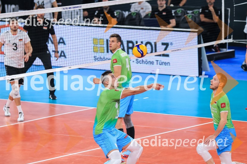  Klemen Čebulj, odbojkar;  Jan  Kozamernik, odbojkar;  Tine  Urnaut, kapetan slovenske odbojkarske reprezentanceSlovenci v četrtfinalu svetovnega prvenstva v odbojki 2022