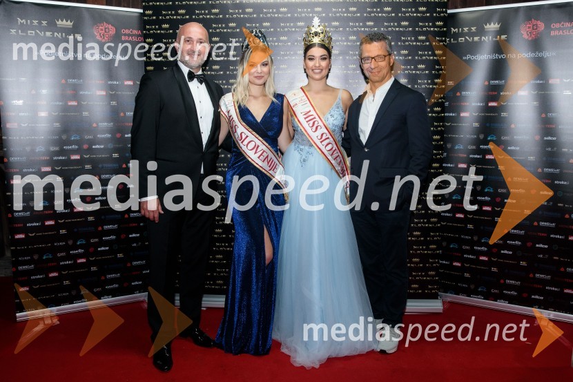  Tomaž Žohar, župan občine Braslovče;  Lara  Kalanj, Miss Slovenije 2018;  Maja Čolić, Miss Slovenije 2020/21;  ... Miss Slovenije 2022 je Ljubljančanka Vida Milivojša