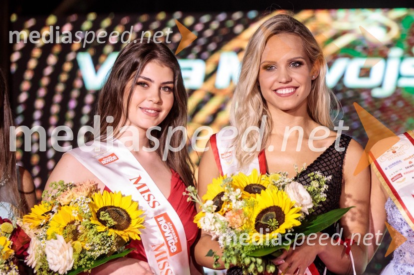  Anja  Korenč, Miss Slovenskih novic 2022;  Hana Klaut, 1. spremljevalka Miss Slovenije 2022Miss Slovenije 2022 je Ljubljančanka Vida Milivojša
