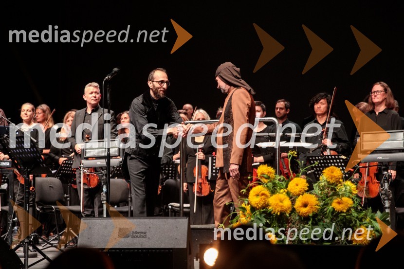  Navid Gohari, skladatelj, dirigent;  Milan Fras, vokal, skupina Laibacha/political predstavlja: LAIBACH: ألموت, Festival Ljubljana 2022