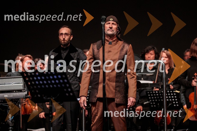  Navid Gohari, skladatelj, dirigent;  Milan Fras, vokal, skupina Laibacha/political predstavlja: LAIBACH: ألموت, Festival Ljubljana 2022
