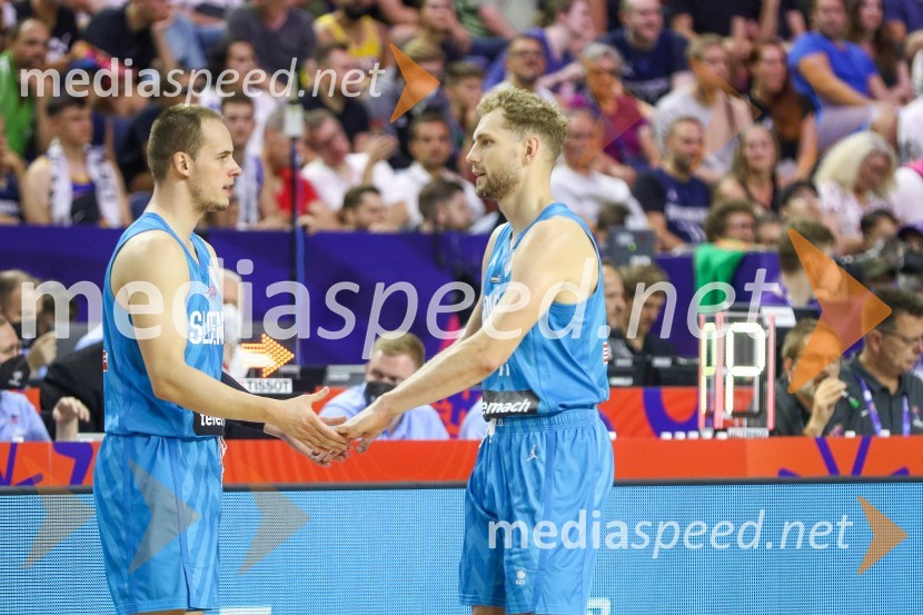  Klemen Prepelič, košarkar;  Jaka Blažič, košarkarEvropsko prvenstvo v košarki 2022, Slovenija - Nemčija