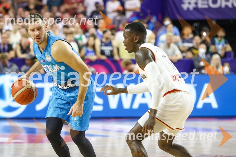  Goran Dragić, košarkar;  ... Evropsko prvenstvo v košarki 2022, Slovenija - Nemčija