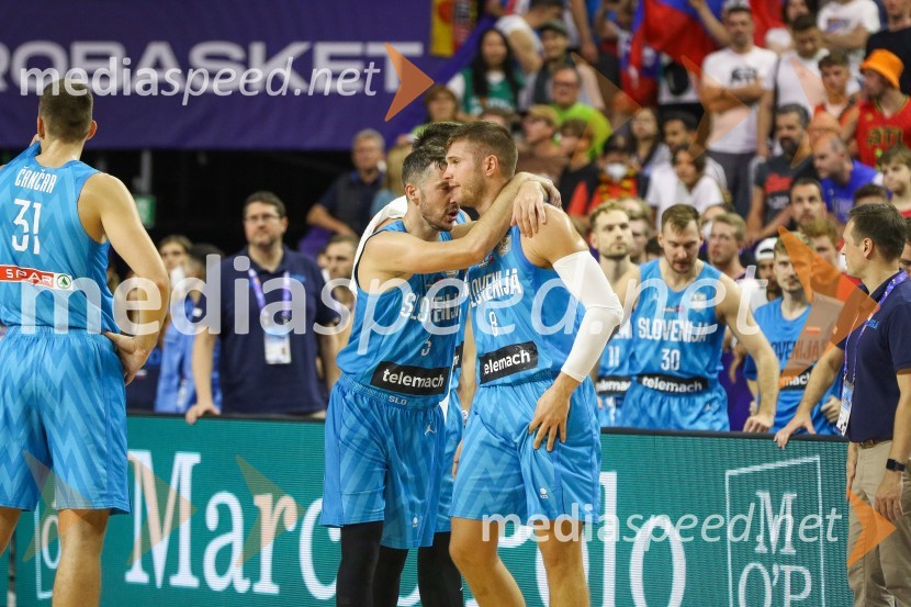  Zoran Dragić, košarkar;  Edo Murić, košarkarEvropsko prvenstvo v košarki 2022, Slovenija - Nemčija