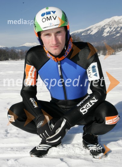 Jakub Janda, češki smučarski skakalecJakub Janda, smučarski skakalec na treningu v Lescah