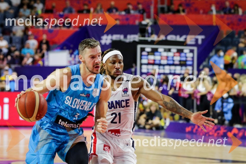  Goran Dragić, košarkar;  ... Slovenija na po epski predstavi Dončića zasenčila Francoze