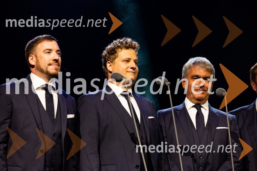  Darko Vidic, bariton, Slovenski oktet;  Andrej Oder, 1. tenor, Slovenski oktet;   Matej  Voje, bas, Slovenski oktetJubilejni gala koncert Slovenskega okteta, Festival Ljubljana 2022