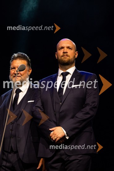  Janko  Volčanšek, bas, Slovenski oktet;  David Jagodic, tenorist, Slovenski oktetJubilejni gala koncert Slovenskega okteta, Festival Ljubljana 2022