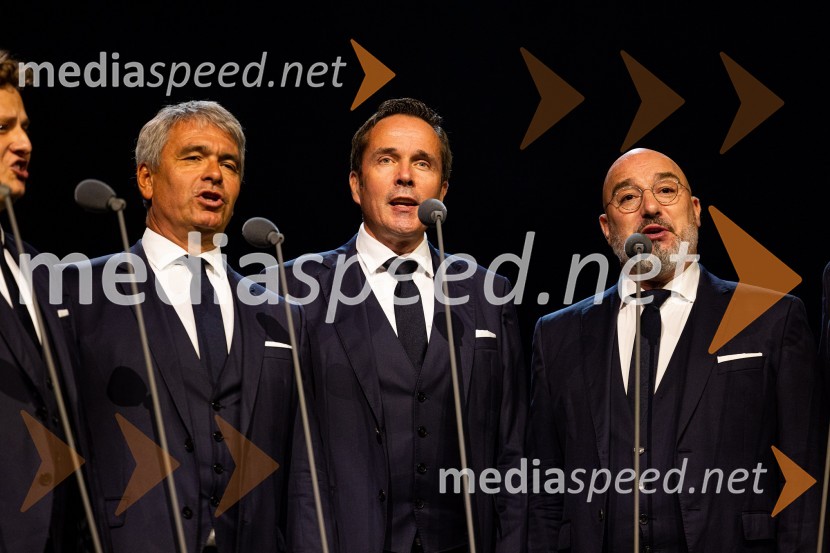   Matej  Voje, bas, Slovenski oktet;  Janez Triler, 2. tenor, Slovenski oktet;  Jože Vidic, operni pevec, bariton, Slovenski oktetJubilejni gala koncert Slovenskega okteta, Festival Ljubljana 2022