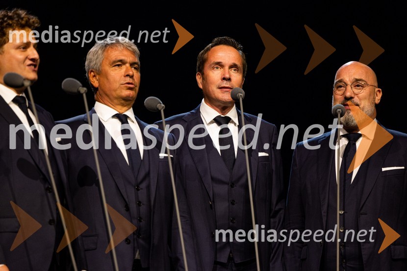  Andrej Oder, 1. tenor, Slovenski oktet;   Matej  Voje, bas, Slovenski oktet;  Janez Triler, 2. tenor, Slovenski oktet;  Jože Vidic, operni pevec, bariton, Slovenski oktetJubilejni gala koncert Slovenskega okteta, Festival Ljubljana 2022