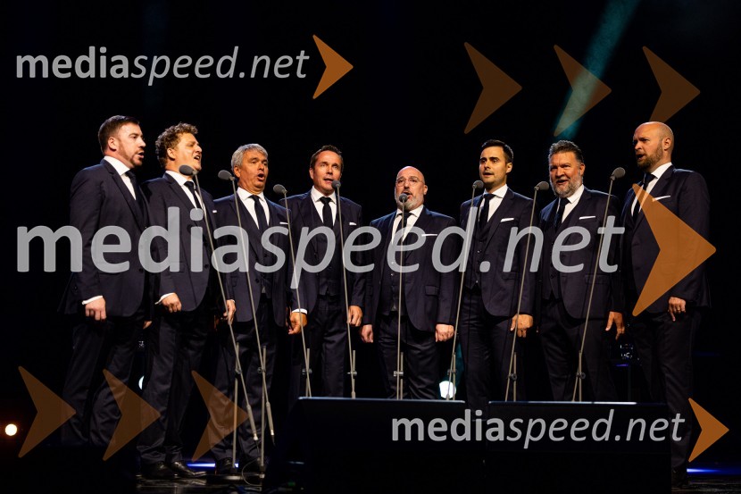  Darko Vidic, bariton, Slovenski oktet;  Andrej Oder, 1. tenor, Slovenski oktet;   Matej  Voje, bas, Slovenski oktet;  Janez Triler, 2. tenor, Slovenski oktet;  Jože Vidic, operni pevec, bariton, Slovenski oktetJubilejni gala koncert Slovenskega okteta, Festival Ljubljana 2022