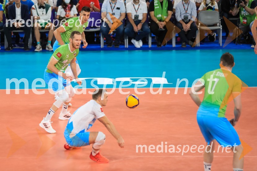  Klemen Čebulj, odbojkar;  Tine  Urnaut, kapetan slovenske odbojkarske reprezentance;  Jani Kovačič, odbojkar;  Tonček  Štern, odbojkarSlovenija prvič v zgodovini v polfinalu svetovnega prvenstva v odbojki