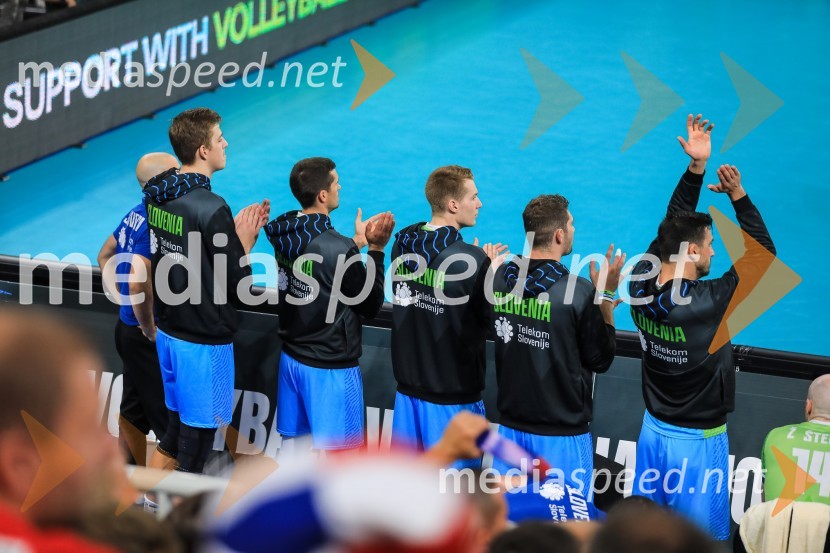  Sašo  Štalekar, odbojkar;  Gregor  Ropret, odbojkar;  Rok  Možič, slovenski odbojkarski reprezentant ;  Danijel Koncilja, odbojkar;  Mitja Gasparini   , odbojkarSlovenija prvič v zgodovini v polfinalu svetovnega prvenstva v odbojki