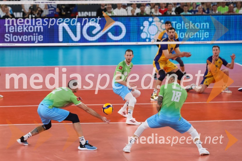  Alen  Pajenk  , odbojkar;  Tine  Urnaut, kapetan slovenske odbojkarske reprezentance;  Klemen Čebulj, odbojkarSlovenija prvič v zgodovini v polfinalu svetovnega prvenstva v odbojki