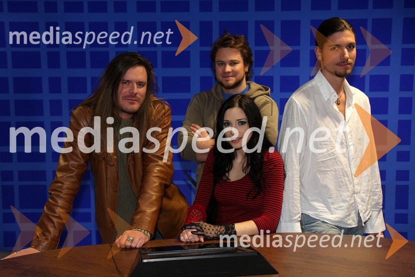 Skupina BillysiRdeča preproga s Sebastianom, snemanje oddaje na RTS