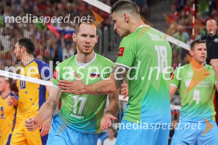  Tine  Urnaut, kapetan slovenske odbojkarske reprezentance;  Klemen Čebulj, odbojkarSlovenija prvič v zgodovini v polfinalu svetovnega prvenstva v odbojki