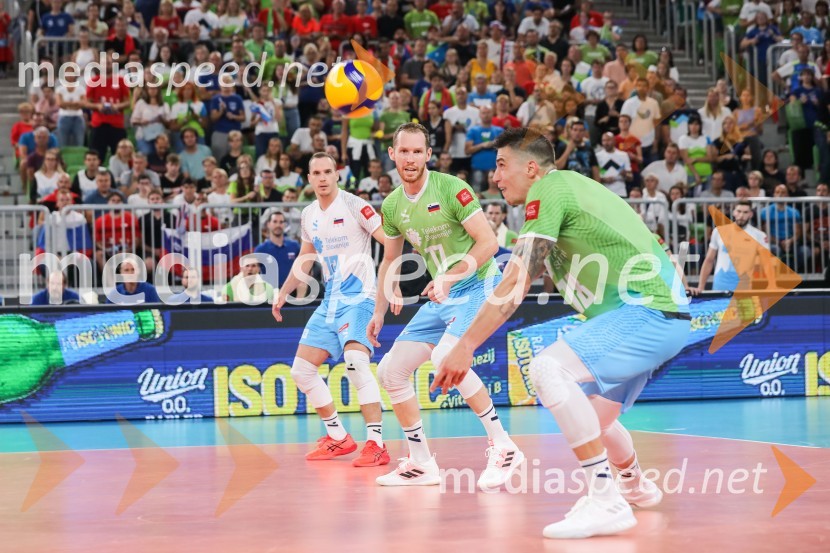  Jani Kovačič, odbojkar;  Tine  Urnaut, kapetan slovenske odbojkarske reprezentance;  Klemen Čebulj, odbojkarSlovenija prvič v zgodovini v polfinalu svetovnega prvenstva v odbojki