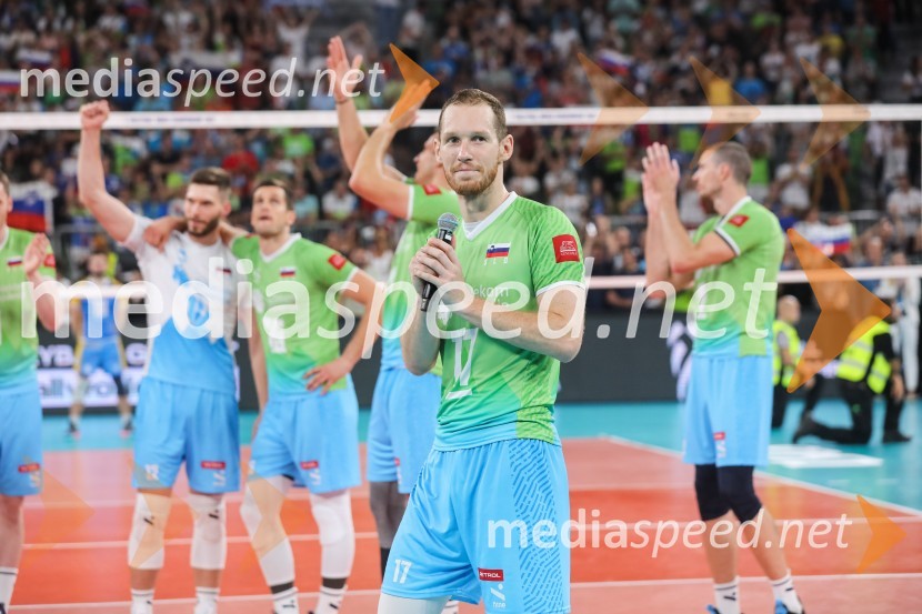  Tine  Urnaut, kapetan slovenske odbojkarske reprezentanceSlovenija prvič v zgodovini v polfinalu svetovnega prvenstva v odbojki