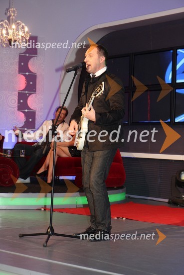 Frenk Nova, pevecRdeča preproga s Sebastianom, snemanje oddaje na RTS