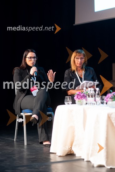  Dagmar Pečovnik, vodja hotela Arena Maribor, Eurotas Hoteli;  Patricija Furlan, predsednica Sekcije za gostinstvo in turizem pri Obrtno-podjetniški zbornici SlovenijeMariborski turistični forum 2022