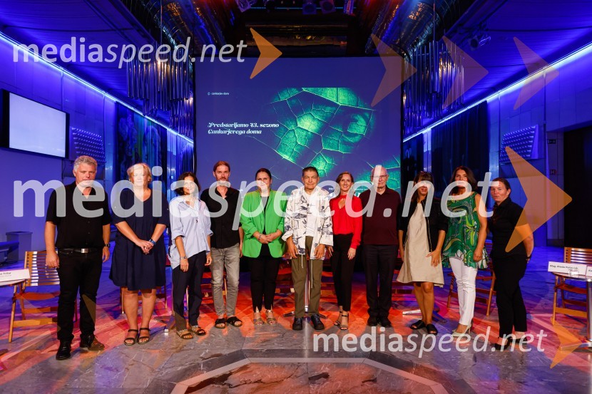 dr. Miha Jeršek, muzejski svetnik; Dr. Staša Tome, biologinja;  Ingrid Gortan, vodja programa resne glasbe, opere in baleta v Cankarjevem domu;  Andrej Jaklič, Cankarjev dom;  Uršula Cetinski, generalna direktorica, Cankarjev dom; Dr. Tomi Trilar, biolog;  Katja Ogrin, igralka; Dr. Mladen Dolar, filozof;  Barbara Rogelj, Cankarjev dom; mag. Breda Pečovnik, direktorica kongresno komercialne dejavnosti Cankarjev dom;  Karmen Klučar, pomočnica glavne direktorice Cankarjev domCankarjev dom, predstavitev sezone 2022/23