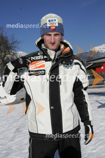 Jakub Janda, češki smučarski skakalecJakub Janda, smučarski skakalec na treningu v Lescah