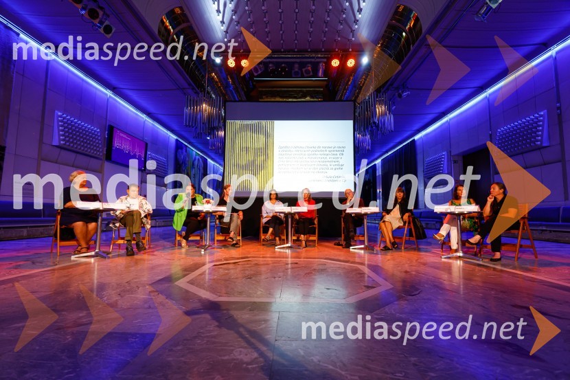 Dr. Staša Tome, biologinja; Dr. Tomi Trilar, biolog;  Uršula Cetinski, generalna direktorica, Cankarjev dom;  Andrej Jaklič, Cankarjev dom;  Ingrid Gortan, vodja programa resne glasbe, opere in baleta v Cankarjevem domu;  Katja Ogrin, igralka; Dr. Mladen Dolar, filozof;  Barbara Rogelj, Cankarjev dom; mag. Breda Pečovnik, direktorica kongresno komercialne dejavnosti Cankarjev dom;  Karmen Klučar, pomočnica glavne direktorice Cankarjev domCankarjev dom, predstavitev sezone 2022/23