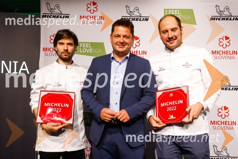  Ivan Jeger, diplomant VSGT;  Luka Jezeršek, Hiša kulinarike Jezeršek;  Sebastjan Elbl, kuharPodelitev Michelinovih zvezdic v Sloveniji, 2022