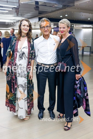 dr. Mateja Gaber, predsednica Akademskega zbora Filozofske fakultete; Dr. Brane Gaber, pediater;  Rija ČičDunajski filharmoniki, zaključek 70. LF