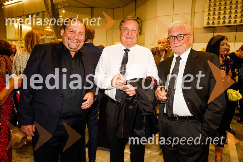  Darko  Brlek, direktor in umetniški vodja, Festival Ljubljana;  Zoran Janković, župan, Mestna občina Ljubljana; dr. Peter  Čeferin, pravnik, pisateljDunajski filharmoniki, zaključek 70. LF