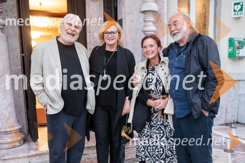  Boris Cavazza, igralec;  Ksenija Benedetti, nekdanja šefinja državnega protokola RS;  ... ;  ... Vse zastonj! Vse zastonj!, Prešernovo gledališče Kranj, premiera