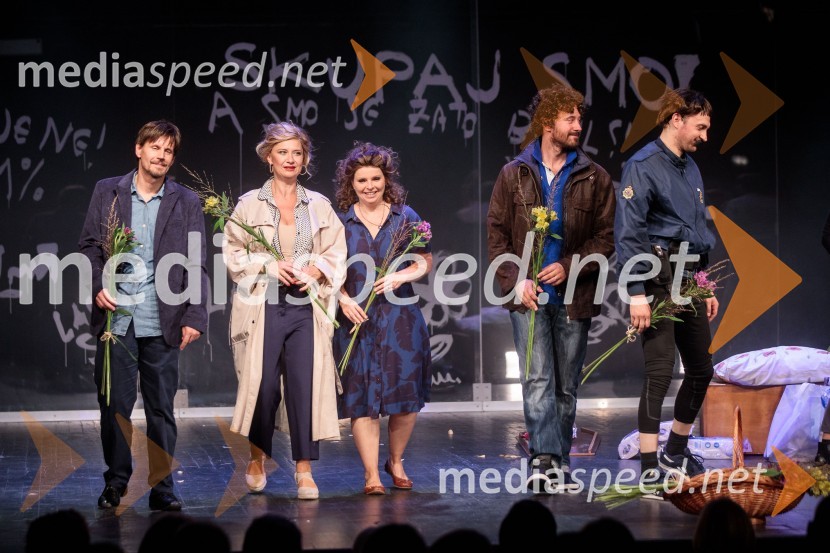  Aljoša Ternovšek, igralec;  Vesna Pernarčič, igralka;  Vesna Slapar, igralka;  Miha Rodman, igralec;  Blaž Setnikar, igralecVse zastonj! Vse zastonj!, Prešernovo gledališče Kranj, premiera