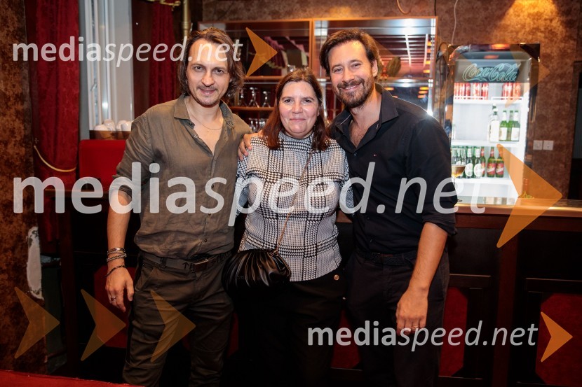  Blaž Setnikar, igralec;  Teja Pelko, novinarka, Svet24;  Miha Rodman, igralecVse zastonj! Vse zastonj!, Prešernovo gledališče Kranj, premiera