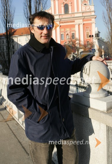 Vasja Bajc, trener in vodja češke reprezentance v smučarskih skokihJakub Janda, smučarski skakalec na treningu v Lescah