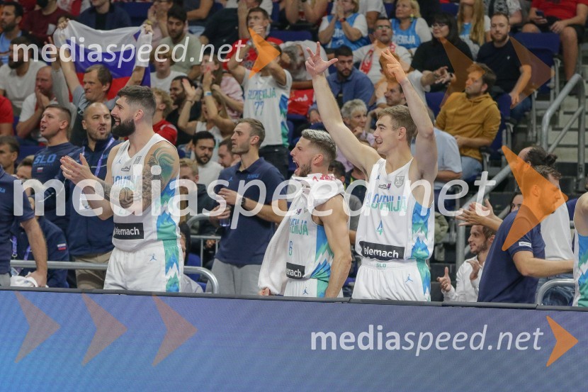  Žiga Dimec, košarkar;  Aleksej  Nikolić, košarkar;  Žiga Samar, košarkarSlovenija se je v četrtfinalu poslovila od evropskega prvenstva v košarki