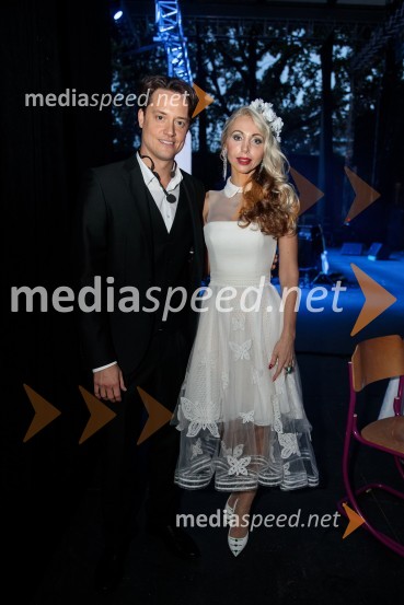  Domen Valič, igralec;  Ajda Bezenšek, strokovna direktorica izobraževalnih programov v EksenaVeliki dobrodelni koncert Vilijem Julijan 2022