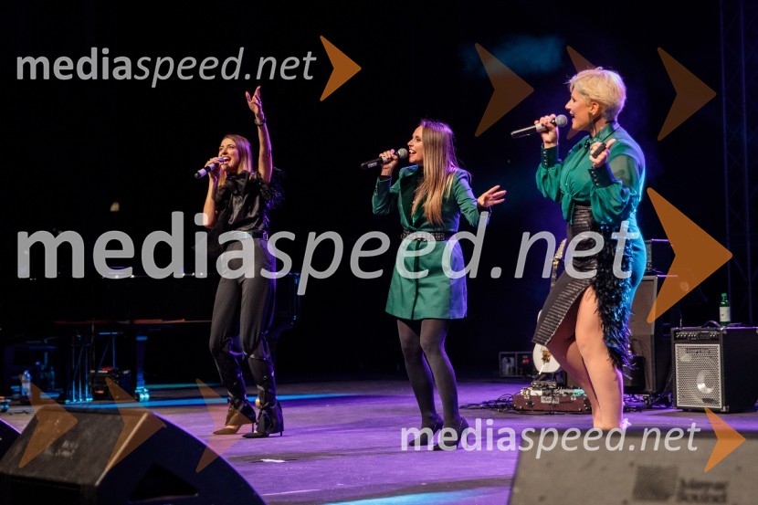  Alenka  Husič, pevka, skupina Sopranos, skupina Bepop;  Tinkara Fortuna , nekdanja članica skupine Bepop;  Ana  Praznik, voditeljica, pevka BepopVeliki dobrodelni koncert Vilijem Julijan 2022