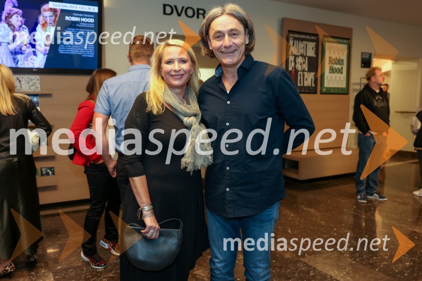  Tatjana Doma, dramaturginja SLG Celje;  Samo M. Strelec, režiserRobin Hood, premiera mladinske predstave v SLG Celje