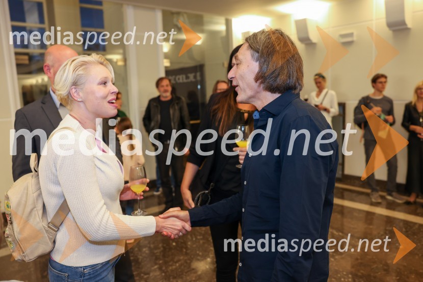 mag. Urška Klakočar Zupančič, predsednica Državnega zbora RS, podpredsednica, Gibanje Svoboda;  Samo M. Strelec, režiserRobin Hood, premiera mladinske predstave v SLG Celje