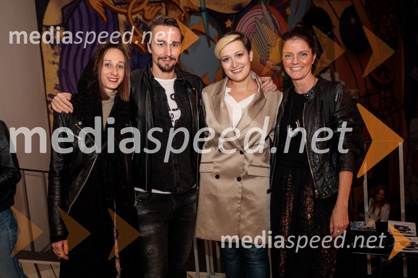  Kaja Jordan, igralka;  Jure Kopušar, igralec;  Tanja Srednik, glasbenica;  Katjuša Štingl, koordinatorka stikov z javnostjo in digitalne prisotnostiThe best of MGL & AGRFT koncert v Kino Šiška