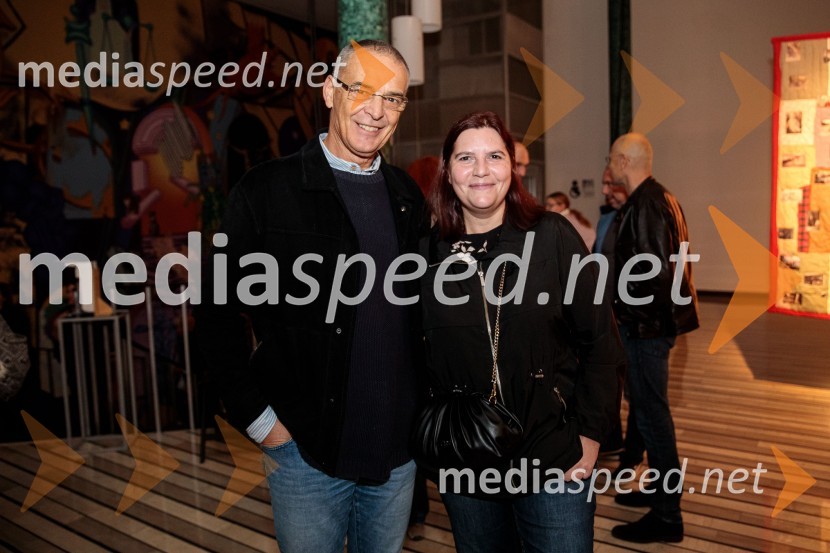   Igor  Samobor, igralec;  Teja Pelko, novinarka, Svet24The best of MGL & AGRFT koncert v Kino Šiška