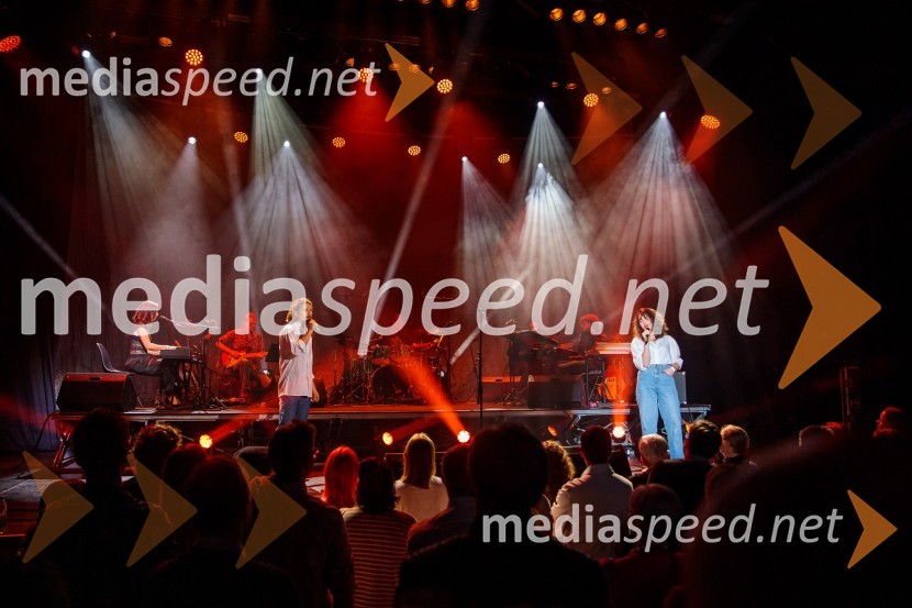   Filip Štepec, AGRFT;  Mojka Končar, AGRFThe best of MGL & AGRFT koncert v Kino Šiška