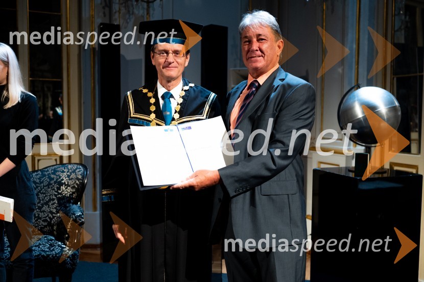 prof. dr. Zdravko Kačič, rektor Univerze v Mariboru;  Boris Šolar, generalni direktor, Četrta pot d.o.o.Dan Univerze v Mariboru 2022