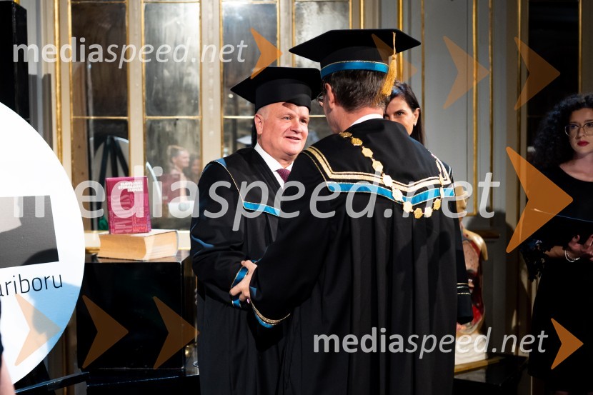  Marjan  Pipenbaher, Ponting; prof. dr. Zdravko Kačič, rektor Univerze v MariboruDan Univerze v Mariboru 2022